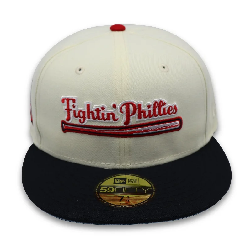 PHILADELPHIA FIGHTIN PHILLIES (1950 PHILLIES) NEW ERA 59FIFTY FITTED (SKY BLUE UNDER VISOR)