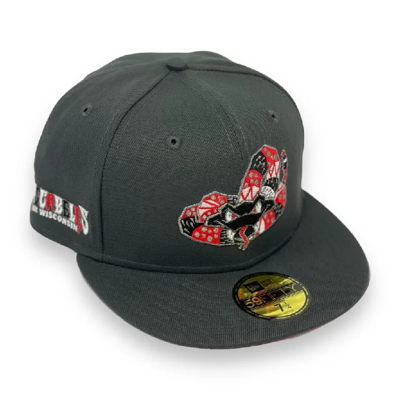 WISCONSIN TIMBER RATTLER NEW ERA 59FIFTY FITTED (RED UNDER VISOR)