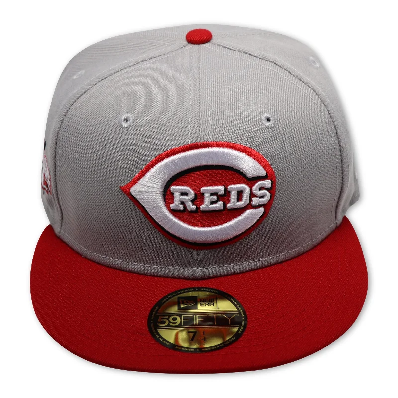 CINCINATTI REDS (GREY) (2015 ALLSTARGAME) NEW ERA 59FIFTY FITTED (GREEN UNDER VISOR)