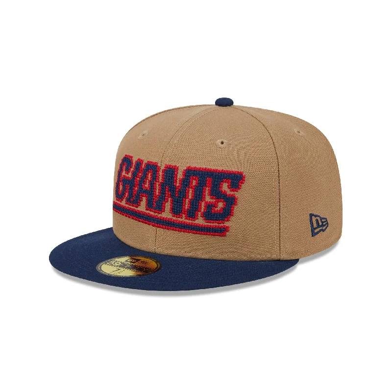 New York Giants Classic 8-Bit Wordmark 59FIFTY Fitted Hat