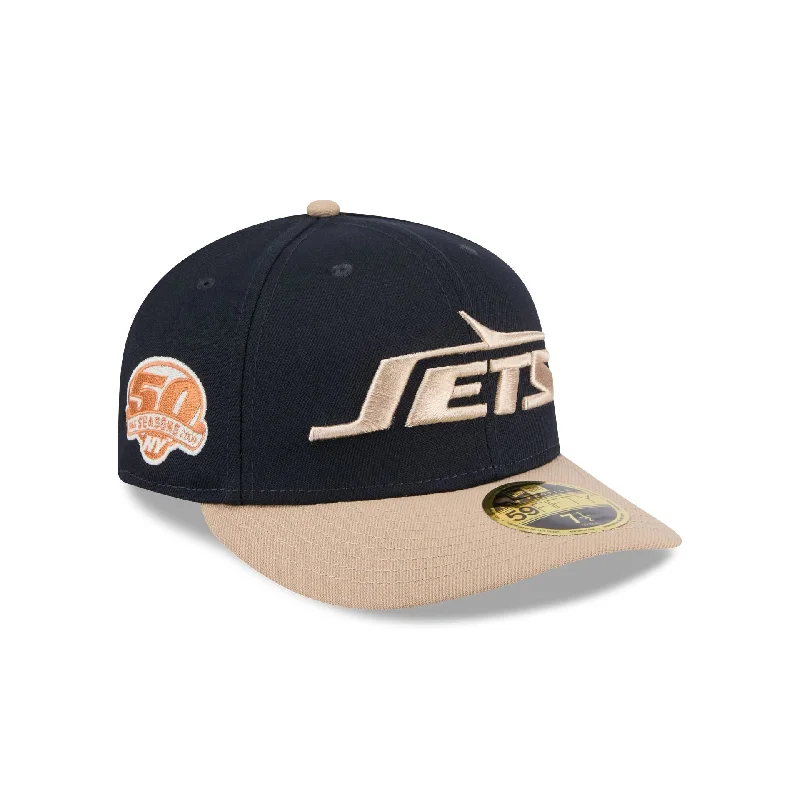 New York Jets Blue Ivory Low Profile 59FIFTY Fitted Hat