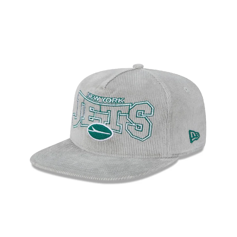 New York Jets Gray Cord Golfer Hat