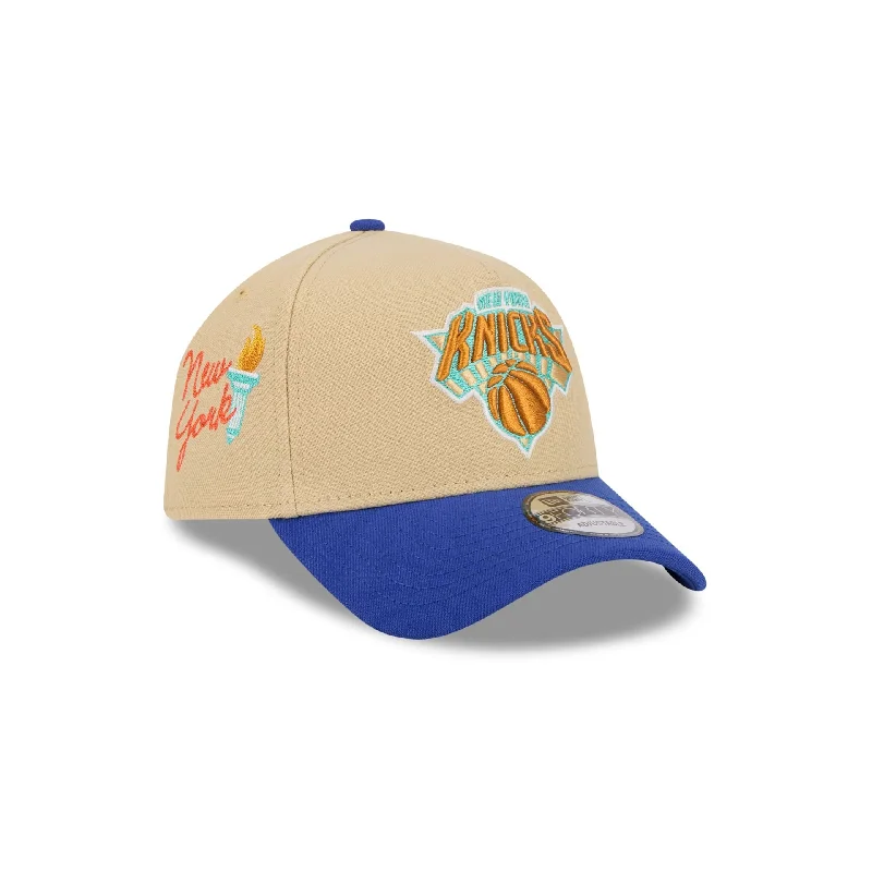 New York Knicks City Side Patch 9FORTY A-Frame Snapback Hat