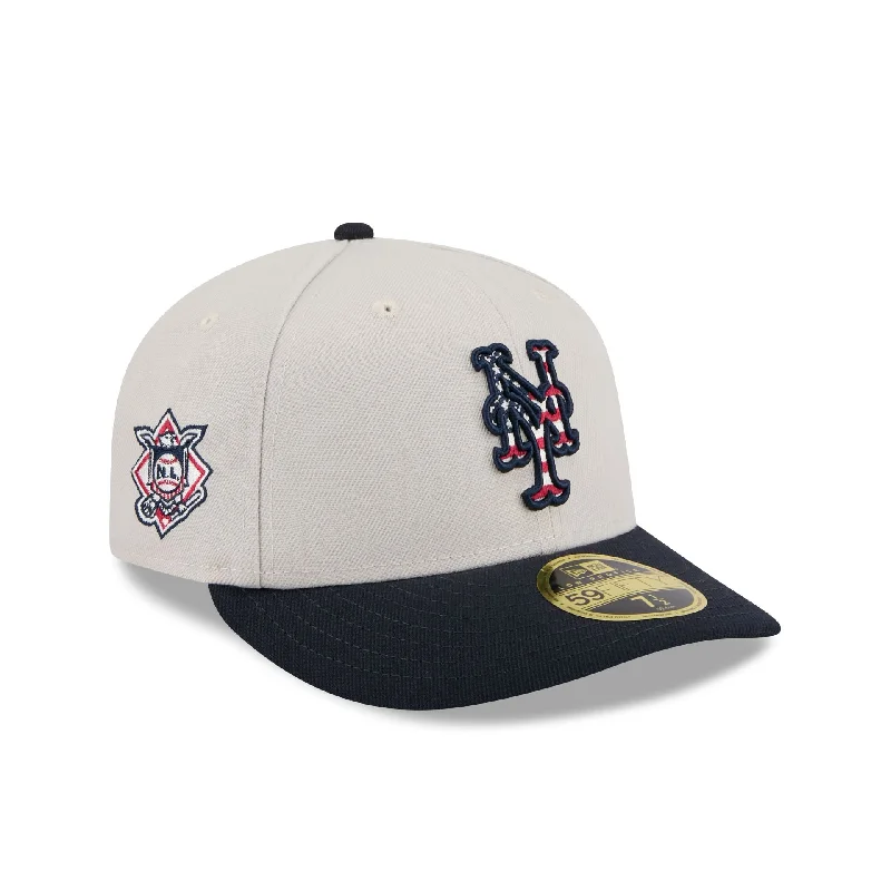 New York Mets Independence Day 2024 Low Profile 59FIFTY Fitted Hat