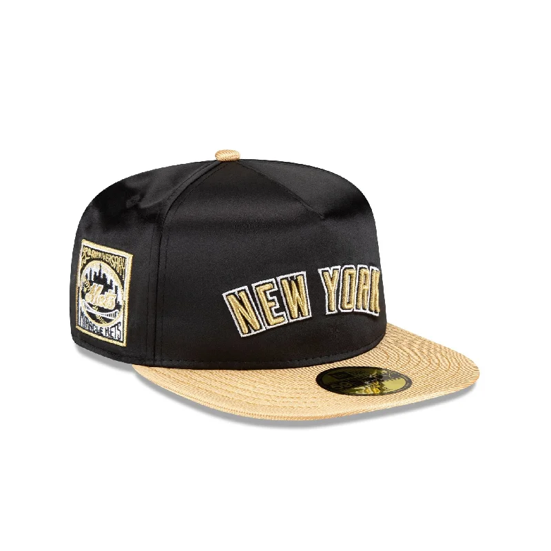 New York Mets Metallic Gold 59FIFTY A-Frame Fitted Hat