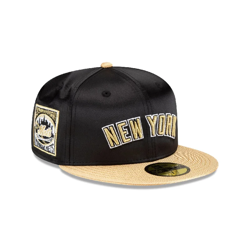 New York Mets Metallic Gold 59FIFTY Fitted Hat