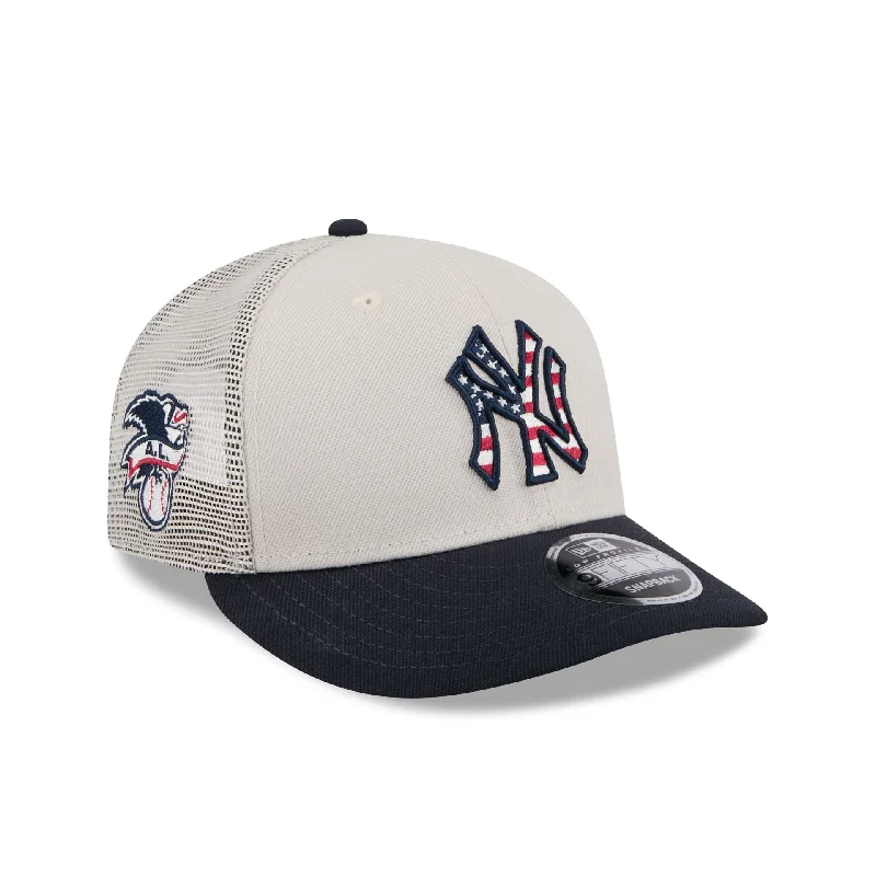 New York Yankees Independence Day 2024 Low Profile 9FIFTY Trucker Hat