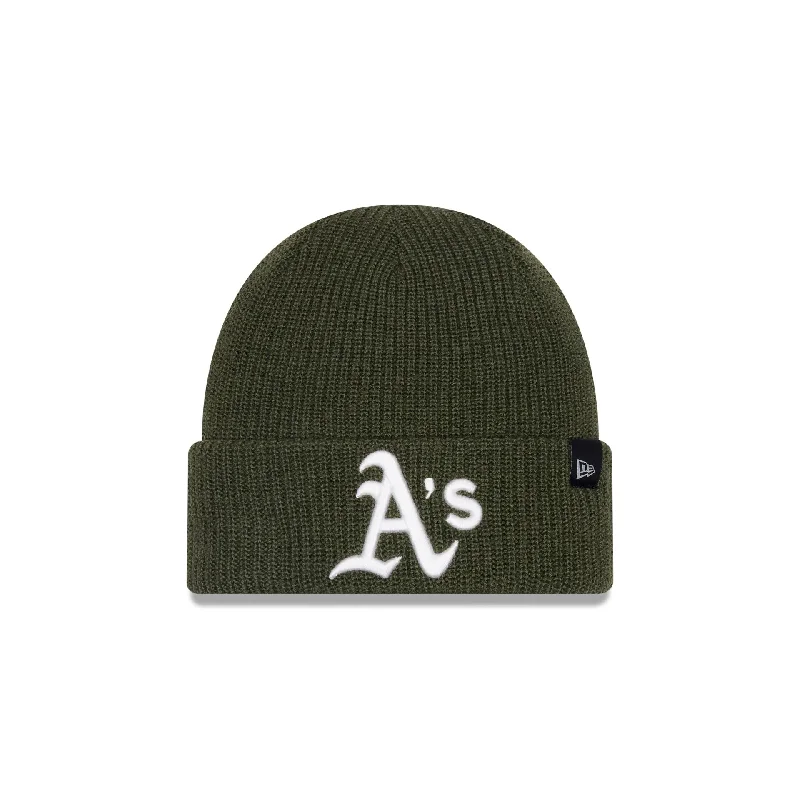 Oakland Athletics Green Merino Wool Knit Beanie