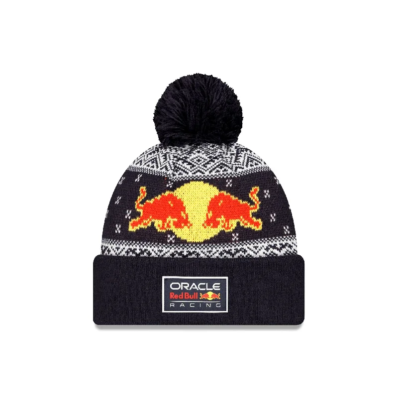 Oracle Red Bull Racing Navy Pom Knit Hat