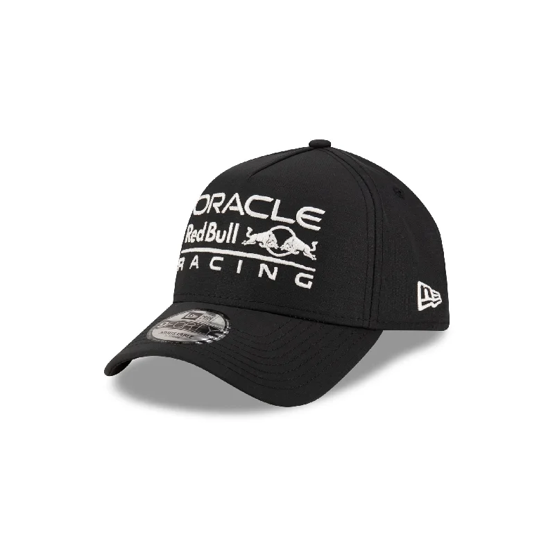 Oracle Red Bull Racing Race Essentials Black 9FORTY A-Frame Snapback Hat