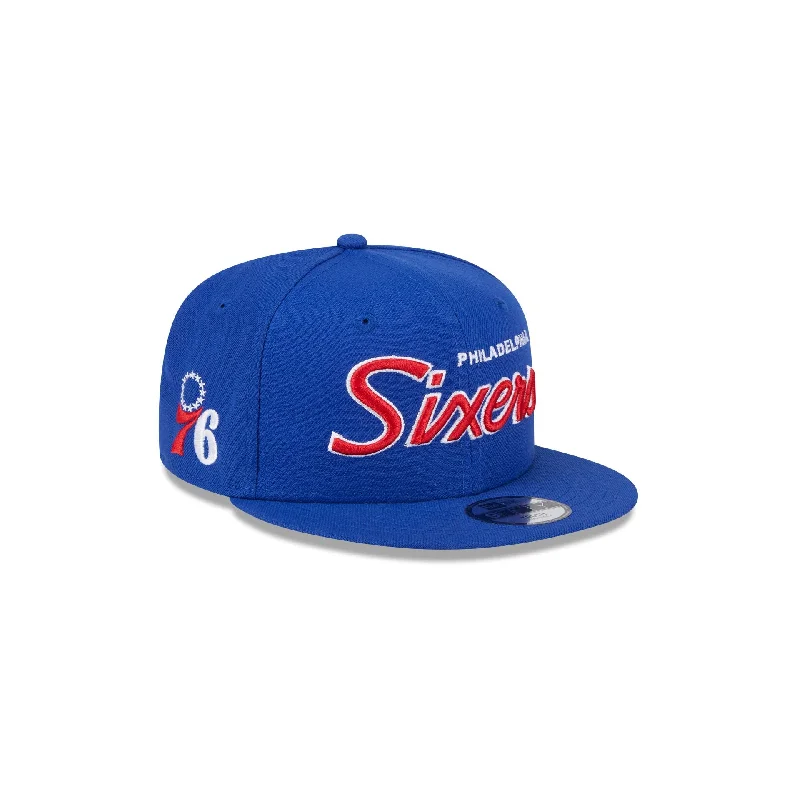 Philadelphia 76ers Script Kids 9FIFTY Snapback Hat