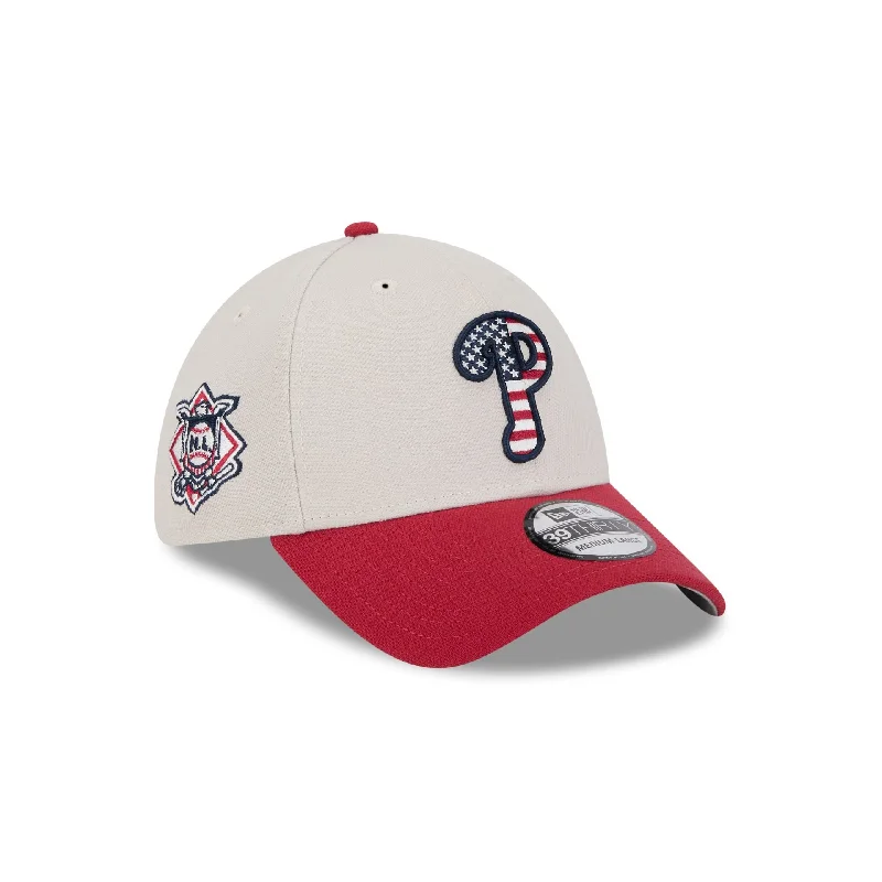 Philadelphia Phillies Independence Day 2024 39THIRTY Stretch Fit Hat