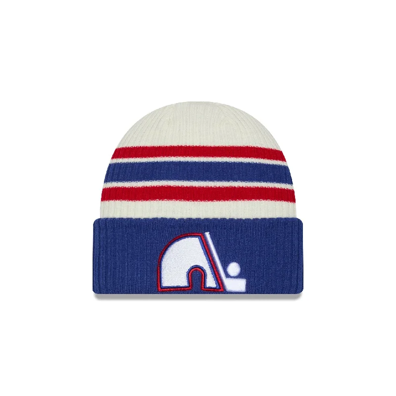 Quebec Nordiques Vintage Ribbed Beanie