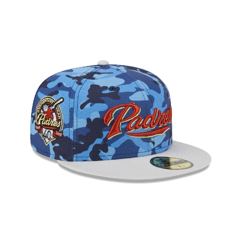 San Diego Padres Blue Camo 59FIFTY Fitted Hat