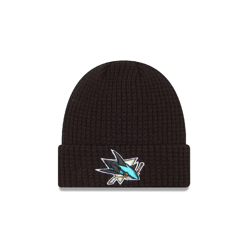 San Jose Sharks Waffle Knit Beanie