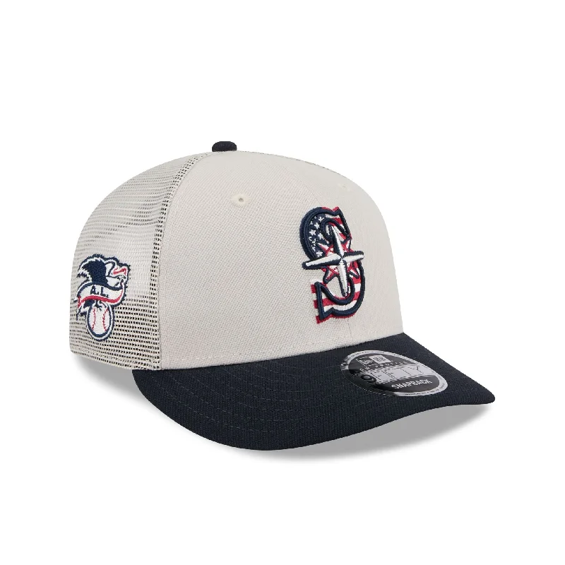 Seattle Mariners Independence Day 2024 Low Profile 9FIFTY Trucker Hat