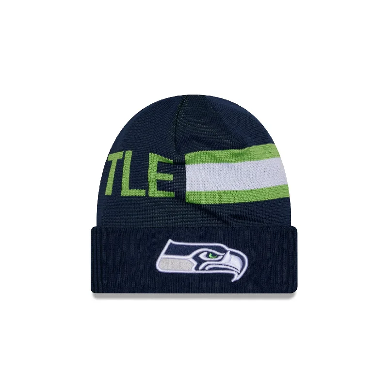 Seattle Seahawks 2024 Cold Weather Tech Knit Beanie