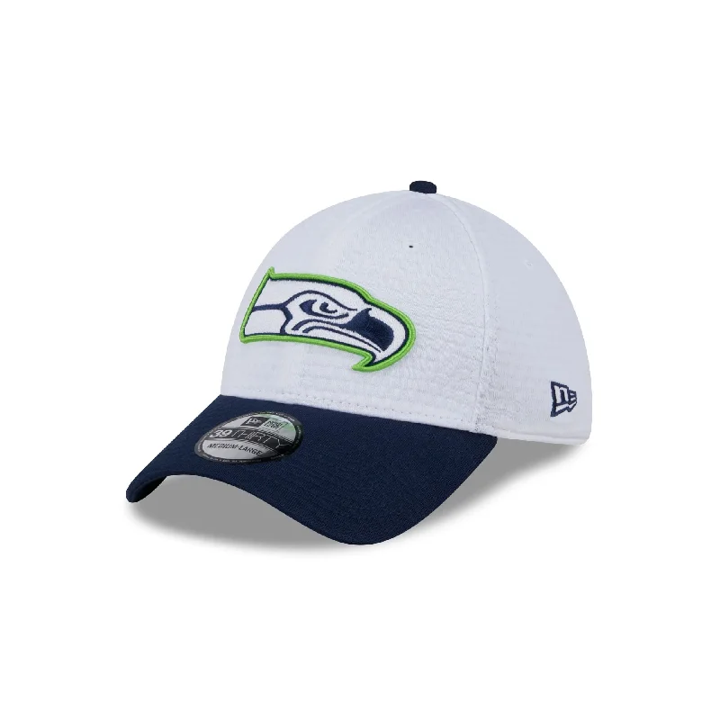 Seattle Seahawks 2024 Training 39THIRTY Stretch Fit Hat