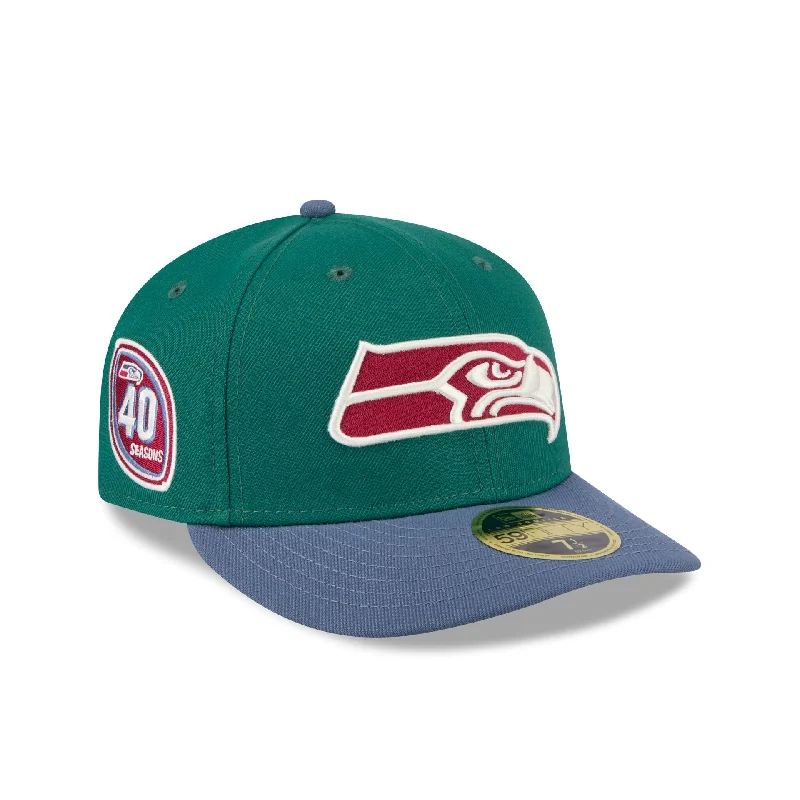 Seattle Seahawks Green Gemstone Low Profile 59FIFTY Fitted Hat