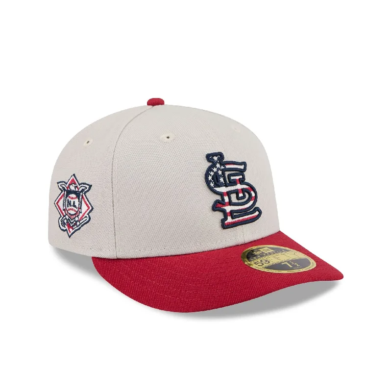 St. Louis Cardinals Independence Day 2024 Low Profile 59FIFTY Fitted Hat