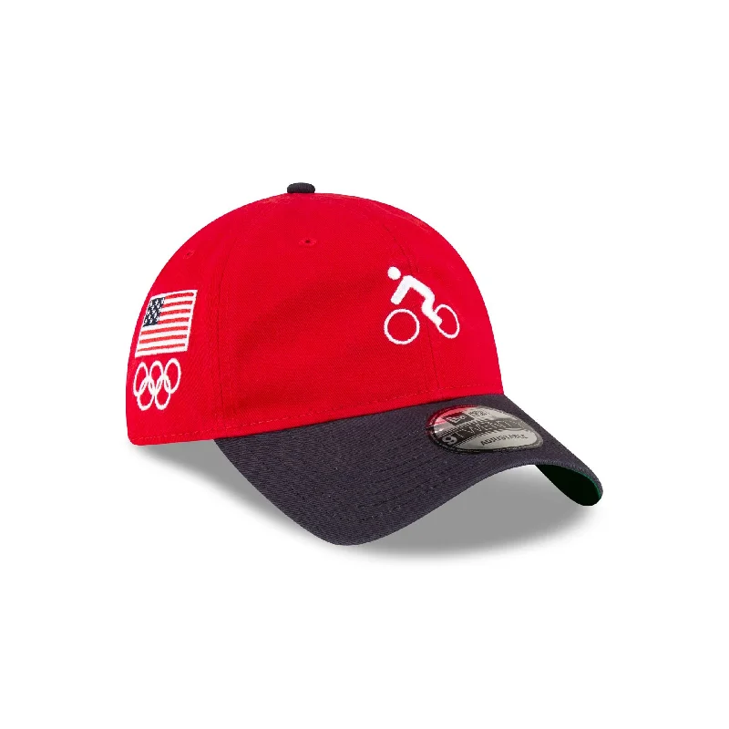 Team USA Cycling Red 9TWENTY Adjustable Hat