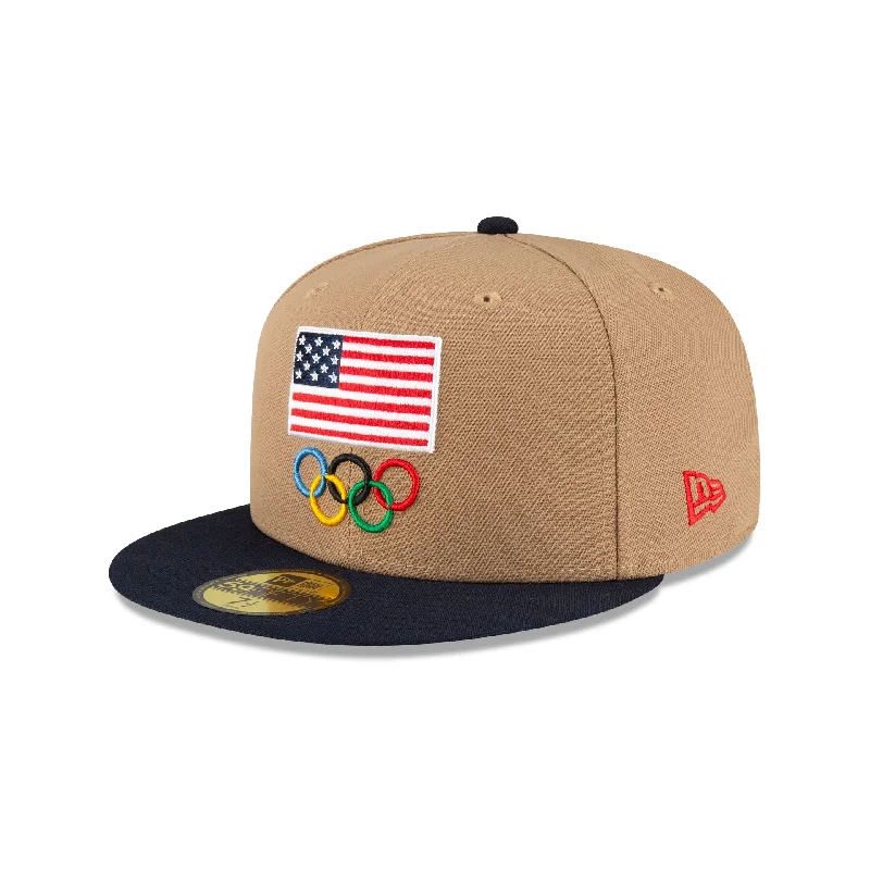 Team USA Khaki 59FIFTY Fitted Hat