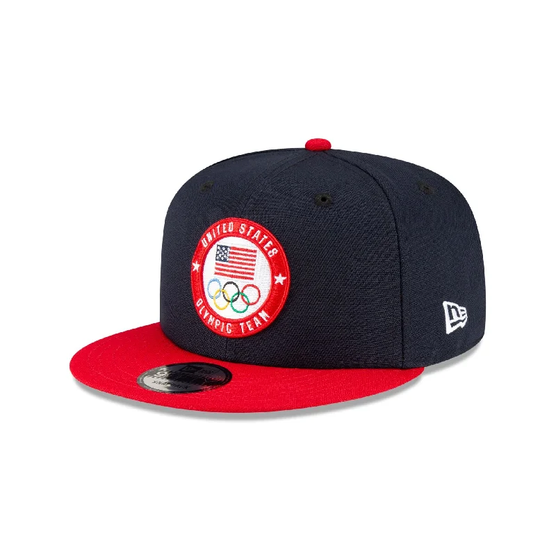 Team USA Navy 9FIFTY Snapback Hat