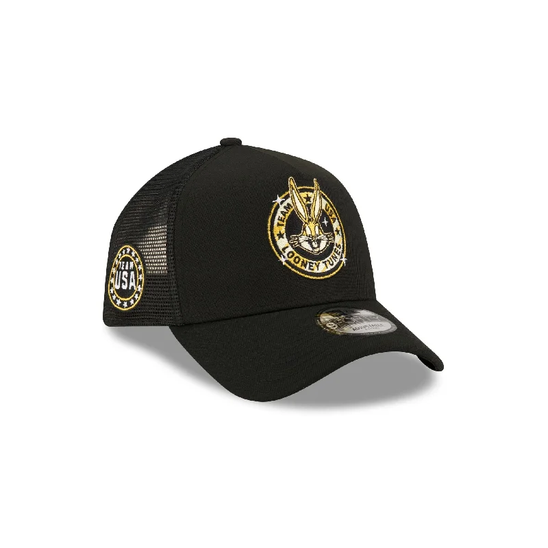 Team USA X Bugs Bunny Gold 9FORTY A-Frame Trucker Hat