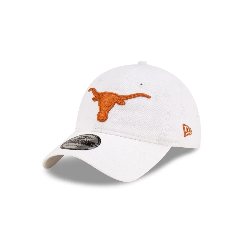 Texas Longhorns White 9TWENTY Adjustable Hat