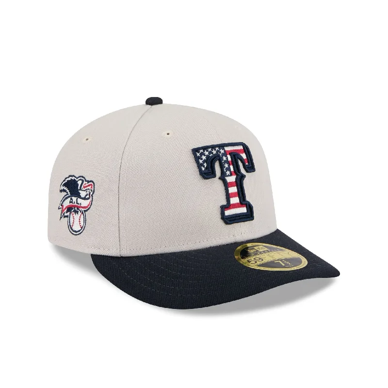 Texas Rangers Independence Day 2024 Low Profile 59FIFTY Fitted Hat