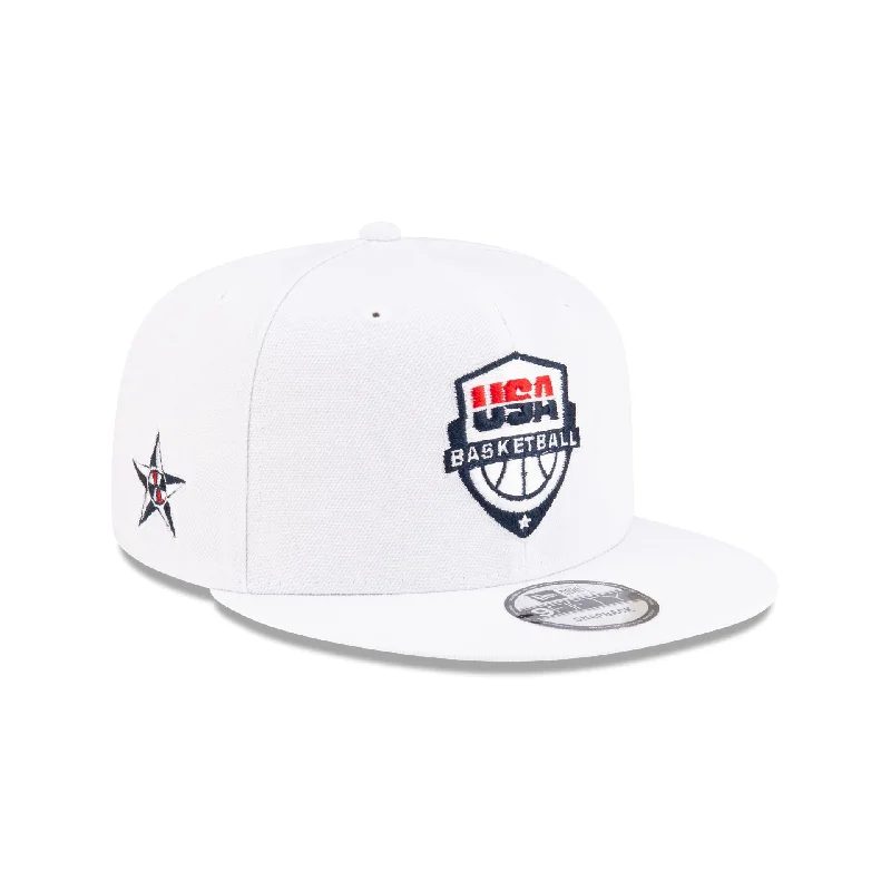 USA Basketball Optic White 9FIFTY Snapback Hat