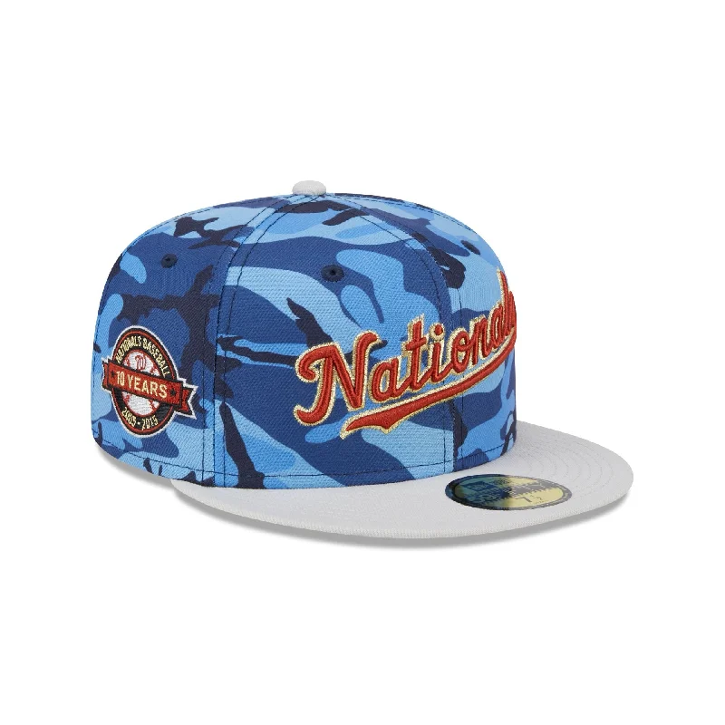 Washington Nationals Blue Camo 59FIFTY Fitted Hat