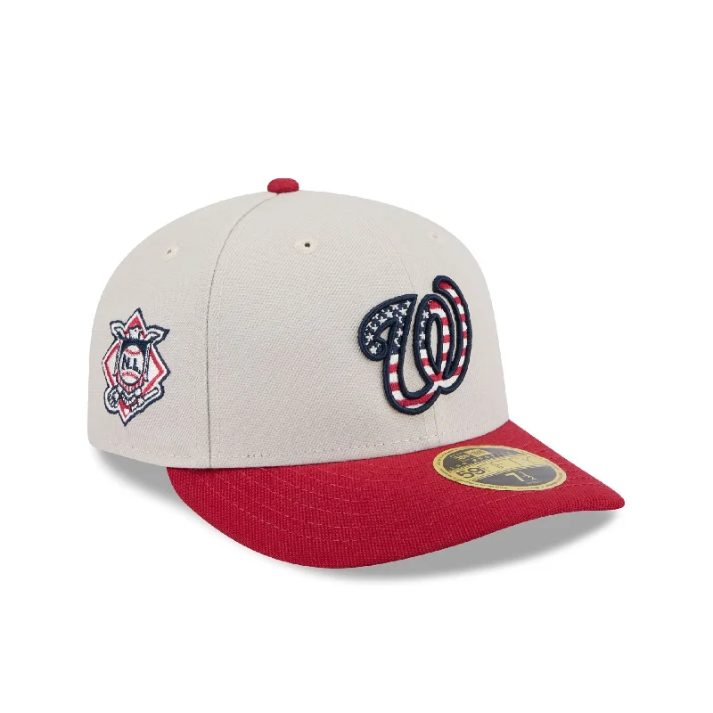 Washington Nationals Independence Day 2024 Low Profile 59FIFTY Fitted Hat