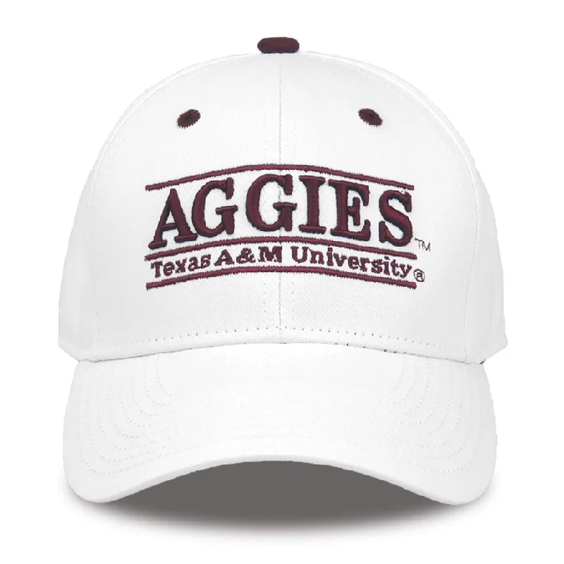 The Game Cap - White Bar Cap - Aggies