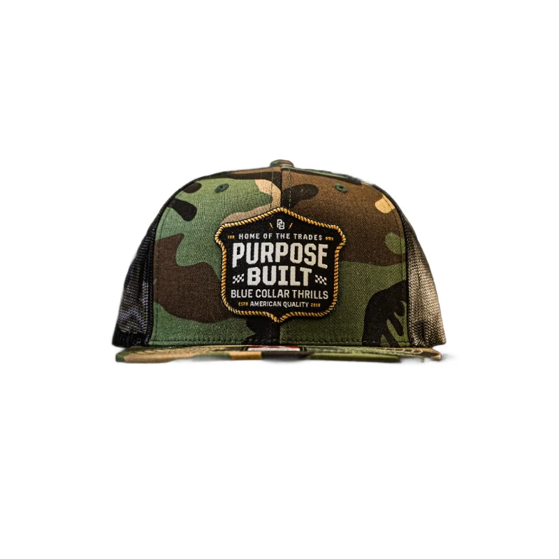 Blue Collar Thrills Snapback - Camo / Black