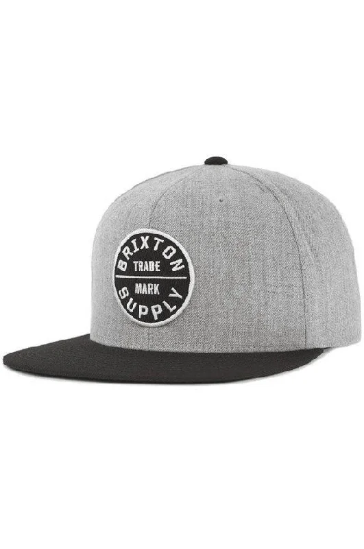 Oath III Snapback // Light Heather Grey & Black