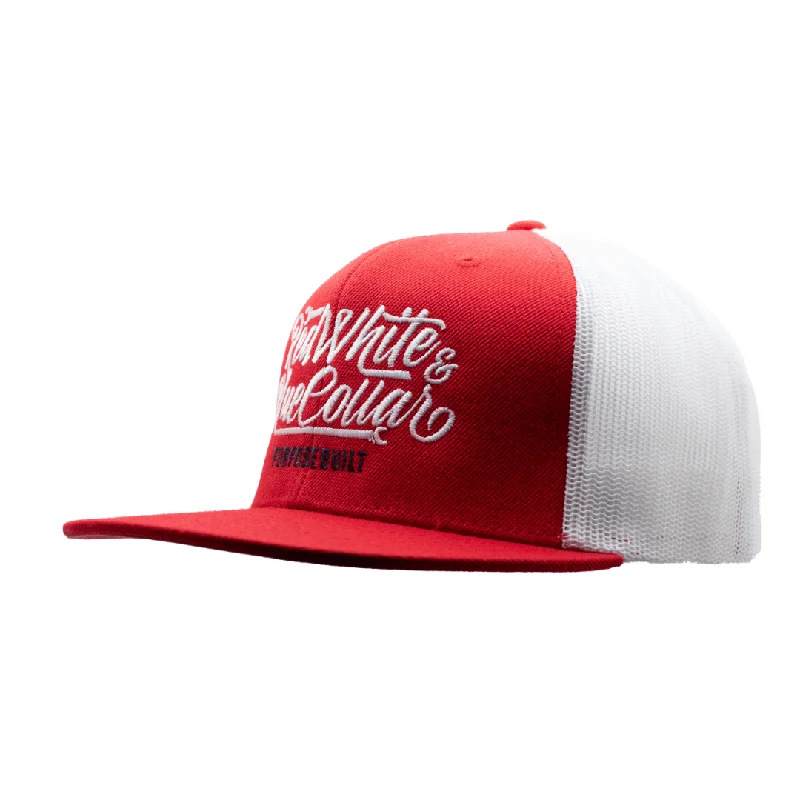 RWBC Snapback Hat - Red/White