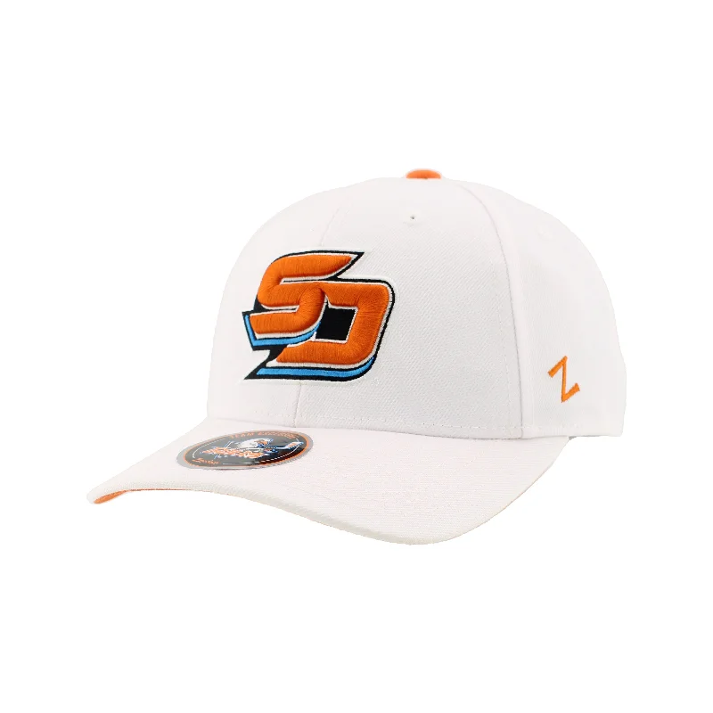 San Diego Gulls White Competitor SD Snapback Hat