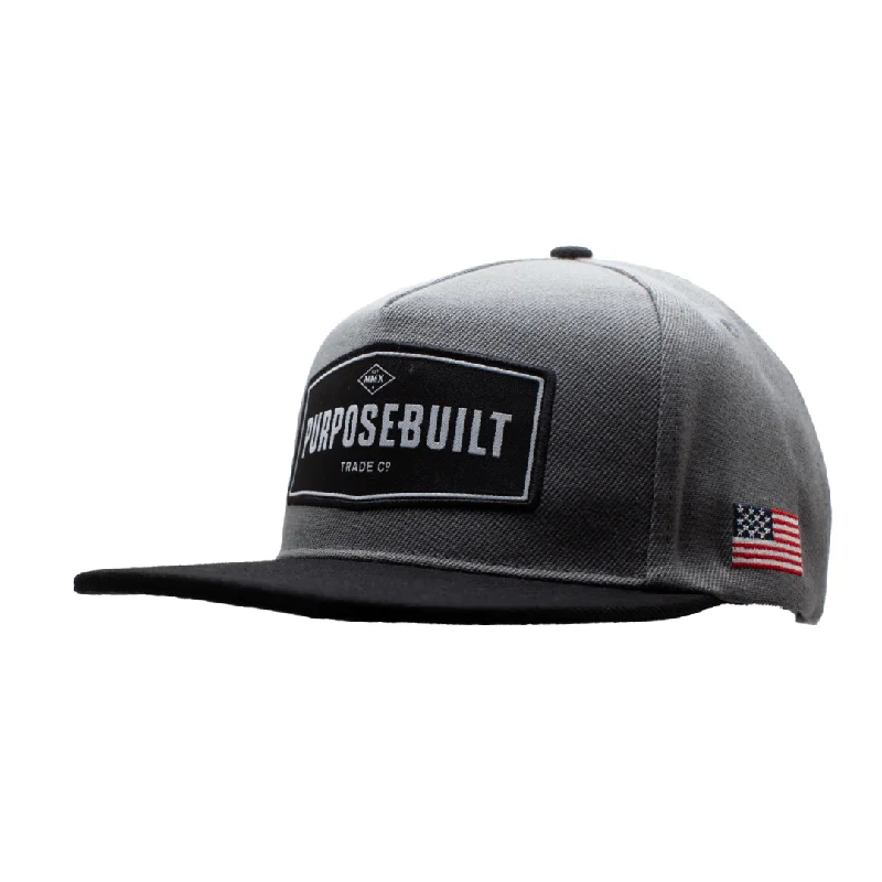 The Badge Hat - Black & Grey